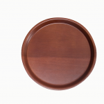 Round Mahogany Tray